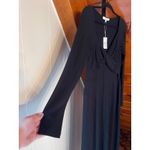 Favorite Daughter The Rosie Twist Midi Dress in Black NWT sz L Size L Photo 7