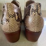 Anthropologie By  Marion Python Snakeskin Minimalist Coastal Cowgirl Bootie… Photo 4