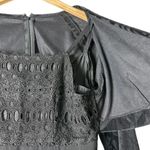 Vintage Black Whimsigoth Dress Bell Sleeve Velvet Goth Vampire Witchy Medium Photo 3