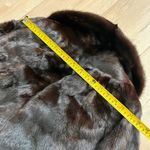 Bullock’s Vintage  Dark Brown Wrap Shrug Stole Cape Jacket Real Fur Mink? Beaver? Photo 7