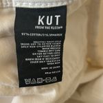 Kut From The Kloth  High Rise White Cropped Jeans W/Raw Hem Size 14-EUC Photo 6