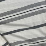 Elwood Women’s Long Sleeve Shirt Striped Crewneck Pullover Casual Gray White Lar Size L Photo 1