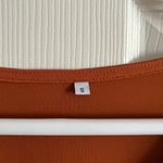 Tunic Dress V Neck Loose Flowy Swing Shift Mini Dress Orange Photo 3