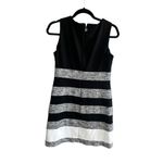 Tommy Hilfiger  Black White Mottled Stripe Sheath Dress 4 - gorgeous! Photo 2