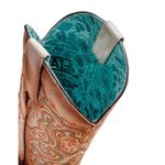 Corral Floral Embroidery Vamp Square Toe Cowboy Boot Sz 9.5 New in Box MSRP $485 Photo 6
