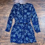 Reiss • Melody Printed Dress With Embellished Detail blue floral beaded mini Photo 12