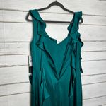 Adrianna Papell Adrianna Papel Ruffle Long Formal Dress Emerald Green Size 10 Photo 12