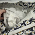 Steel Vintage Daisy Print Floral 80s Cotton Shorts Size 5 Juniors Blue Photo 7