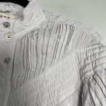 Free People Nico Bomber Jacket Size Small Light Gray NEW Bohemian Ruched Casual Photo 2