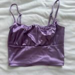 H&M Shiny Purple Cropped Tank Photo 0