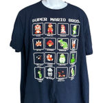 Unisex Pixel Super Mario Bros Throwback 90s Vintage Tee Shirt Photo 0