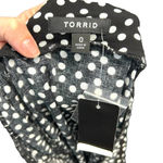 Torrid  Mini Challis Skirtall Black White Dot Print Plus‎ Size 0X Photo 9
