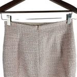 Max Mara NEW Tweed Metallic Virgin Wool Suit Skirt Pink Size 4 Photo 4