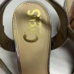 Circus by Sam Edelman Metallic Striped Strappy Adjustable Ankle Block Heels- 7.5 Photo 2