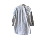 Madewell denim oversized mini shirtdress tile white np203 women xxsmall Photo 3