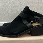 Splendid  Black Suede Leather Slingback Open Back Ankle Booties 10 Photo 1