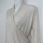Lululemon  Radiant Long Sleeve Wrap Top Size 2 Heathered Beige Thumbholes Active Photo 5