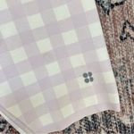 Sweaty Betty Gingham Lavender and White High-Waisted Biker Shorts Medium 8” Photo 7