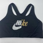 Nike  Womens Size Medium Sports Bra‎ athletic silver/gold Photo 0