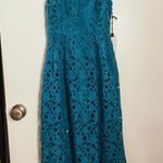 ASTR Blue Midi Laced Dress Photo 0