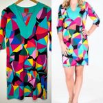 Tracy Negoshian Jordan Sunshade Dress Size XS Beach Umbrella Novelty Print Vacay Photo 1