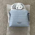 Kate Spade Mini Knott Croc Embossed Leather Crossbody Bag NORTH STAR BLUE Photo 2