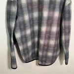 Vintage Premier International for Ladies Fleece Sweatshirt Plaid L Green Size L Photo 6