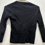 ZARA  Women’s Black Ribbed Cropped Crewneck Sweater Capsule Photo 4