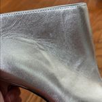 Karl Lagerfeld  PARIS Cyron Leather‎ Stiletto Booties Silver 8.5 Photo 15