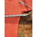 Calvin Klein Jeans Y2K VTG Sweater Open Knit Mesh Pullover Orange Beach Photo 3