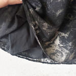 Alfani  Black Metallic Burnout Bell Sleeve Blouse Women’s Medium Photo 3