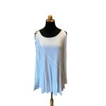 Free People  ONE SHOULDER TIE WHITE TUNIC SIZE MEDIUM Photo 3