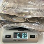 Something Navy Khaki Shorts Paperbag Waist Embroidered Flowers Size Medium Photo 12