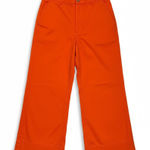 Maeve  Anthropologie Colette Cropped Wide Leg Pants Orange 31 Photo 0