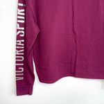 Victoria's Secret Victoria’s Secret Sport Maroon Foiled Icon Fleece Lined Sweatshirt Photo 4