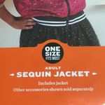 Popstar Sequin Halloween Costume Jacket One Size Fits Most nwt hot pink Photo 3