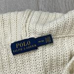 Polo Ralph Lauren Wrap Sweater knit open buckle womens Cream (medium) heavy chic Photo 2