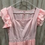 SheIn Pink Square-neck Pleated Maxi Dress Cosplay Wicked Glinda Womens XS Photo 1