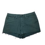 Universal Threads NEW Dusk Green Teal High Rise Shorts Cutoff Fringe Photo 9