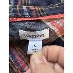 Westport ‎ Women Size Medium Flannel Style Shirt Button Down Cotton Fall Teacher Photo 2
