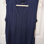 Halogen NWTS  Tank Top Women's Medium Navy Photo 0