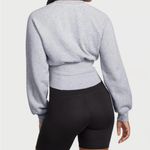 Victoria's Secret Victoria’s Secret Cotton Fleece Corset Crewneck Heather Gray Sweatshirt, Sz XS Photo 1