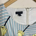 Talbots Fit Flare Floral Stripe Dress Size 2 Photo 2