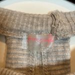 Free People  Ribbed Knit Halter Crop Top Grey Casual Everyday Size Small Photo 2