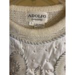 Adolfo  Vintage Women's Dolman Sleeve Art Deco Sweater Size Large Photo 3