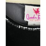 Quacker Factory Vintage Black Velvet Tank Top Embellished Neckline Plus Size XL Photo 3