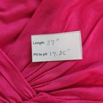 cha cha vente Hot Pink Draped Knit Dress NWT Size XL Fuchsia Wedding Guest Dress Photo 2