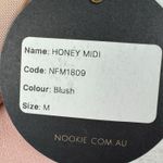 Nookie NWT ‎ Strapless Honey Midi Dress Blush Pink Size Medium Revolve Photo 4