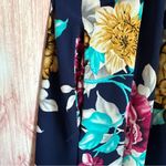 Vanilla Bay  Navy Blue Bright Floral Print Swing Tank Dress Photo 9