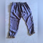 Johnny Was Alice Cupra Jogger Pants Women’s M Grey Elastic Waist Lagenlook Boho Photo 5